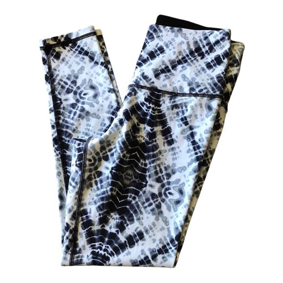 Victoria's Secret Sport Women’s Knockout Leggings  Black Blue White Tie-Dye SM - Picture 3 of 11
